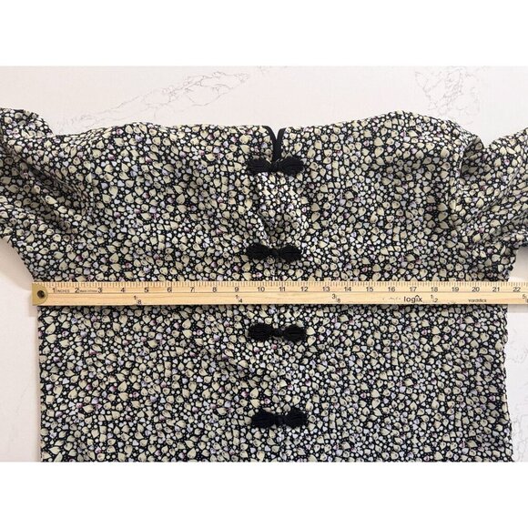 Vintage Rare 70s Sun Hung Top Women XL Frog Closure Asian Polynesian Hawaiian - Picture 7 of 12